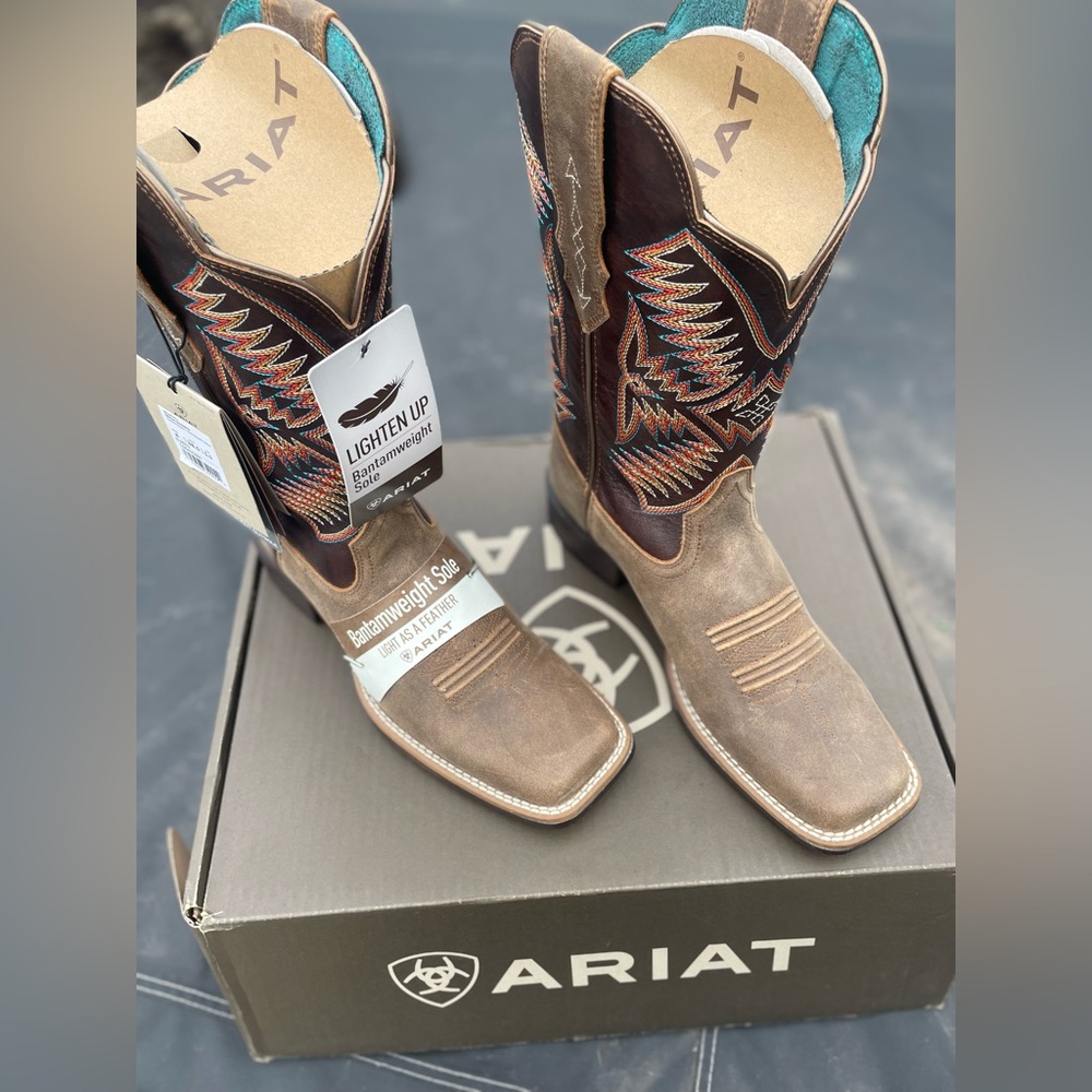 Ariat Women's Odessa StretchFit Western Boot - Brown - Picture 8 of 11